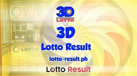 Lotto 3digit result today - Nov 24, 2023 · Swertres Result Today, November 24, 2023. 3D LOTTO / SWERTRES RESULT TODAY – The Philippine Charity Sweepstakes Office announces official Swertres result today, November 24, 2023 (Friday). Keep refreshing page for winning numbers at 2PM, 5PM and 9PM draws. Swertres, currently known as 3D Lotto, is one of the four …
